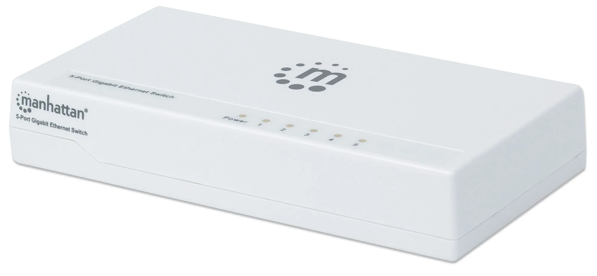 Manhattan 560696 Switch Gb 5 Puertos Desktop Color Blanco