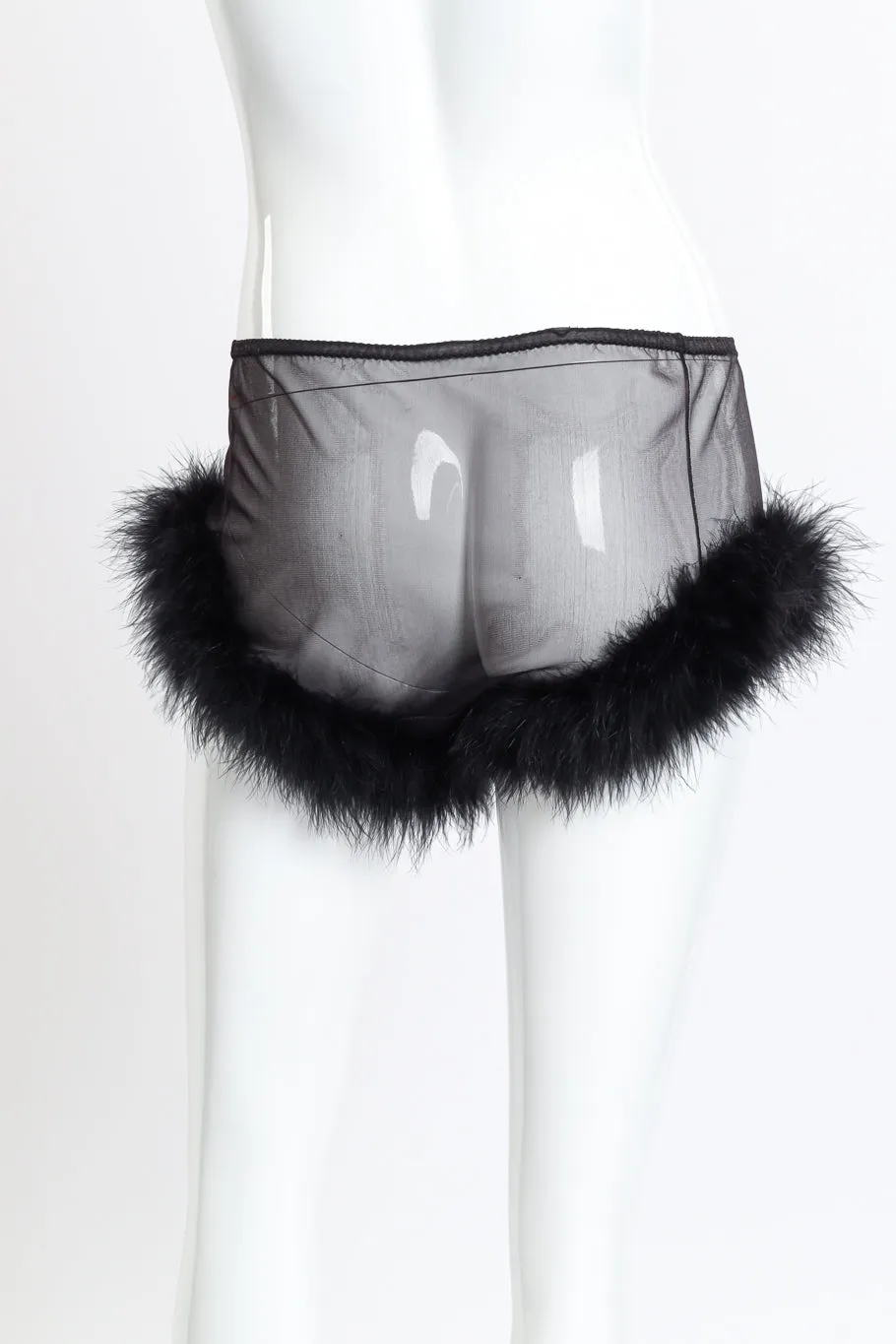 Marabou Trim Top & Short Set