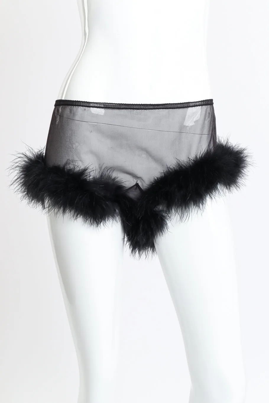 Marabou Trim Top & Short Set