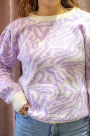 Marble Puff Sleeve Jumper