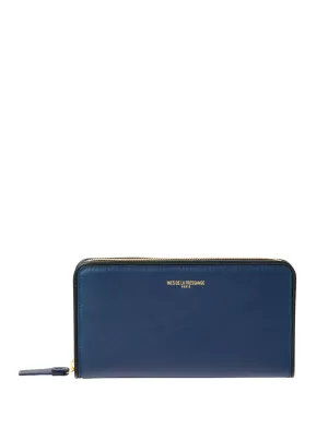 Marcia wallet blue with black border