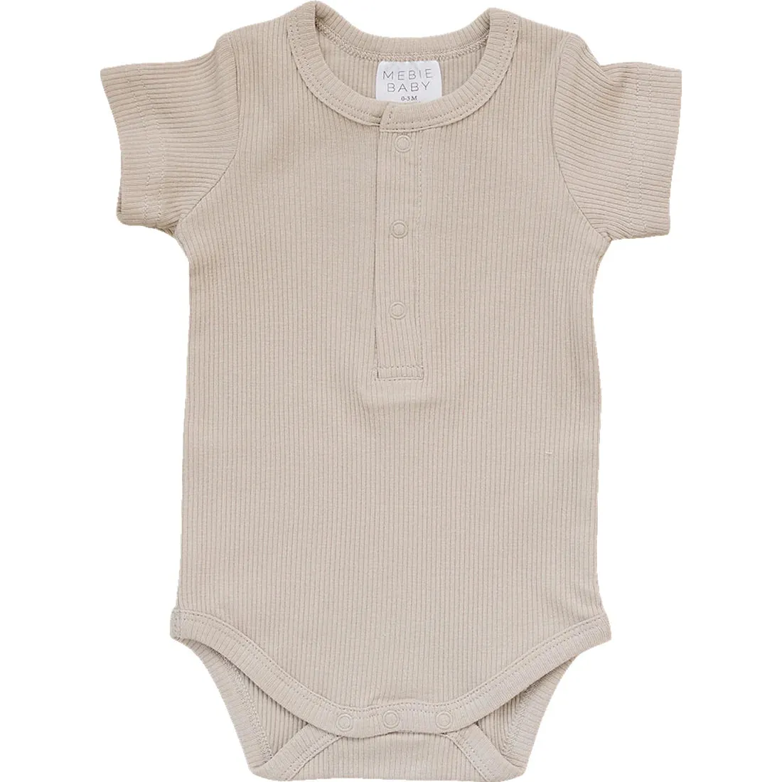 Mebie Baby Ribbed Snap Bodysuit