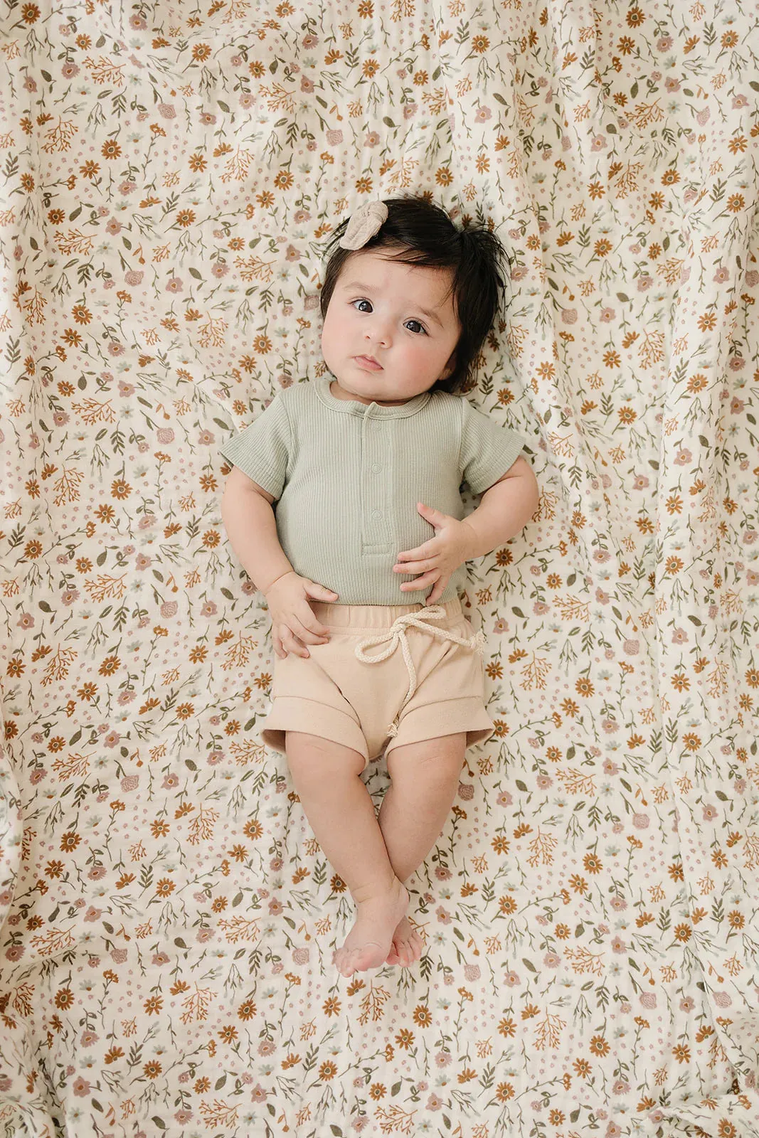 Mebie Baby Ribbed Snap Bodysuit