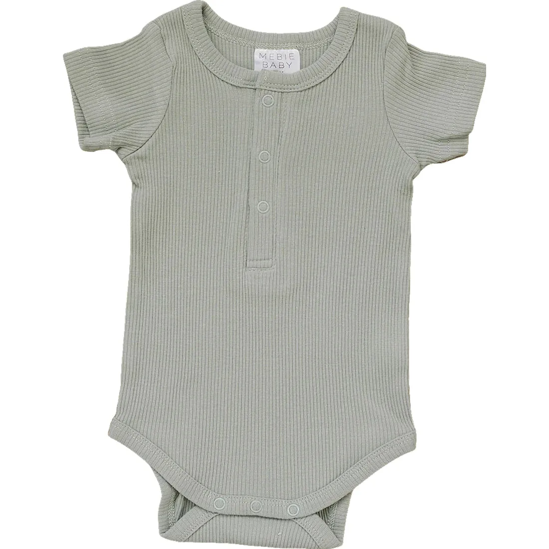 Mebie Baby Ribbed Snap Bodysuit