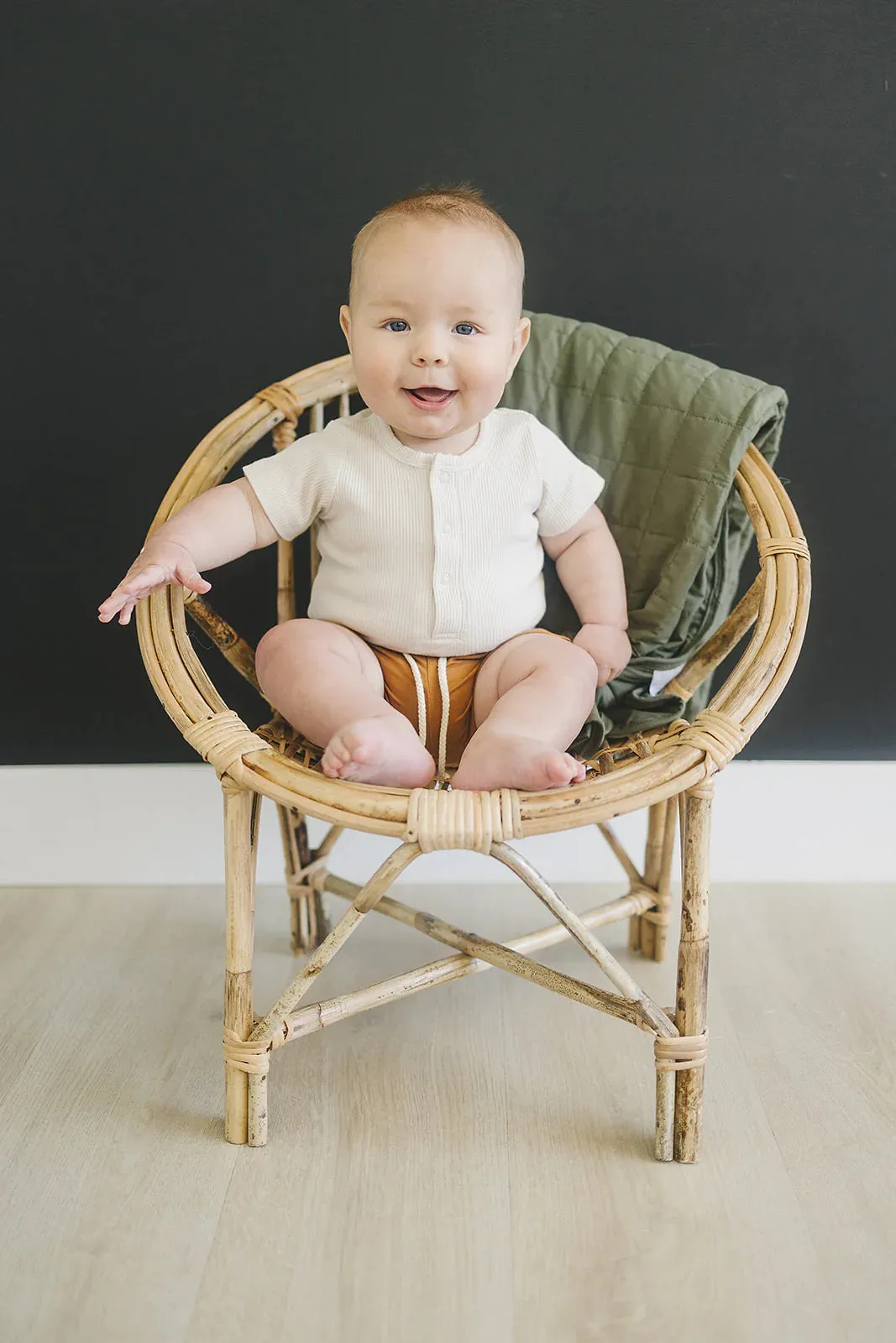 Mebie Baby Ribbed Snap Bodysuit