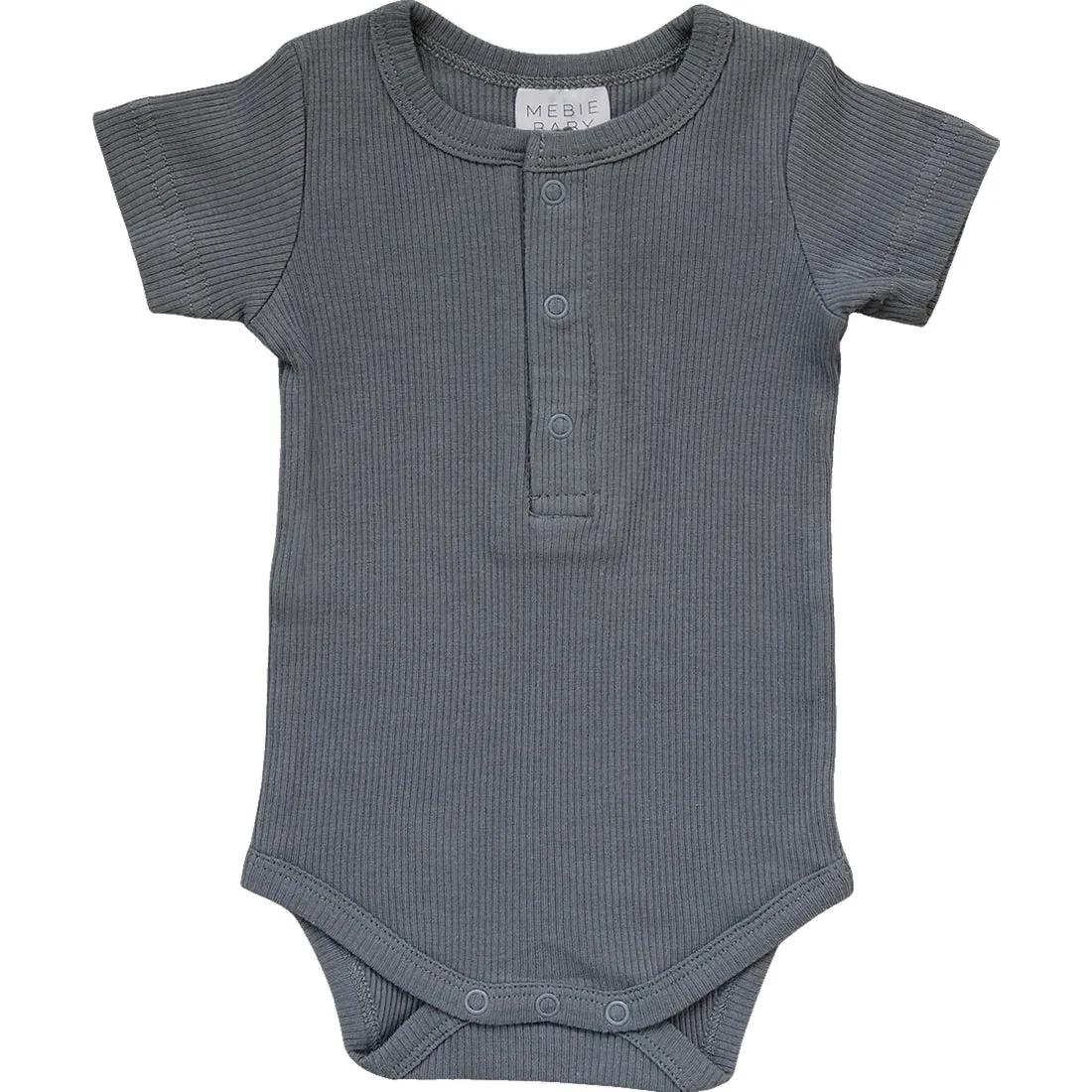 Mebie Baby Ribbed Snap Bodysuit