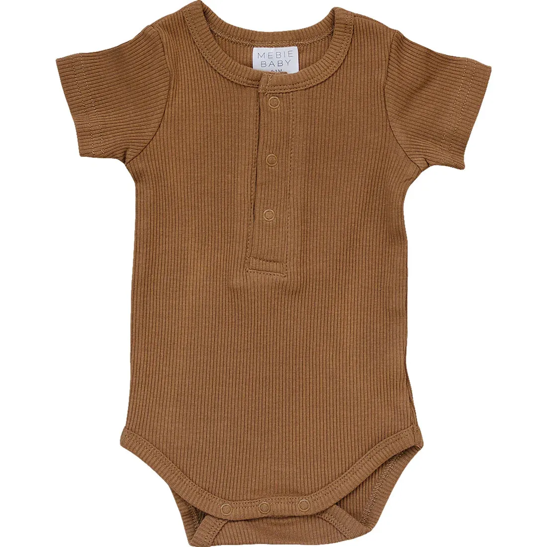 Mebie Baby Ribbed Snap Bodysuit