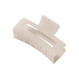 Medium Frosted Rectangle Cutout Claw Clip (6 colors)