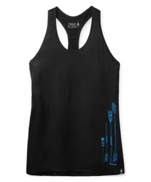 Merino Sport 150 "Paddle and Oars" Graphic Tank Femme