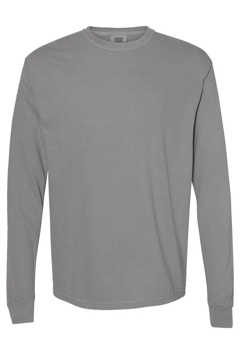 Merry And Bright Coquette Bow Comfort Colors Heavyweight Long Sleeve T-Shirt