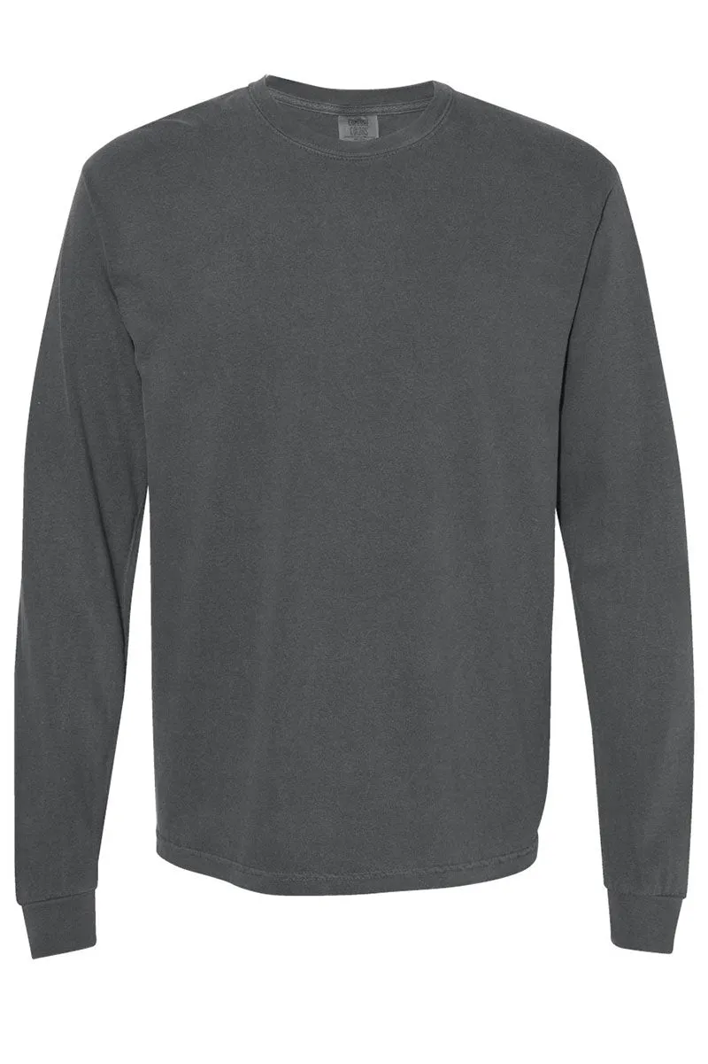 Merry And Bright Coquette Bow Comfort Colors Heavyweight Long Sleeve T-Shirt