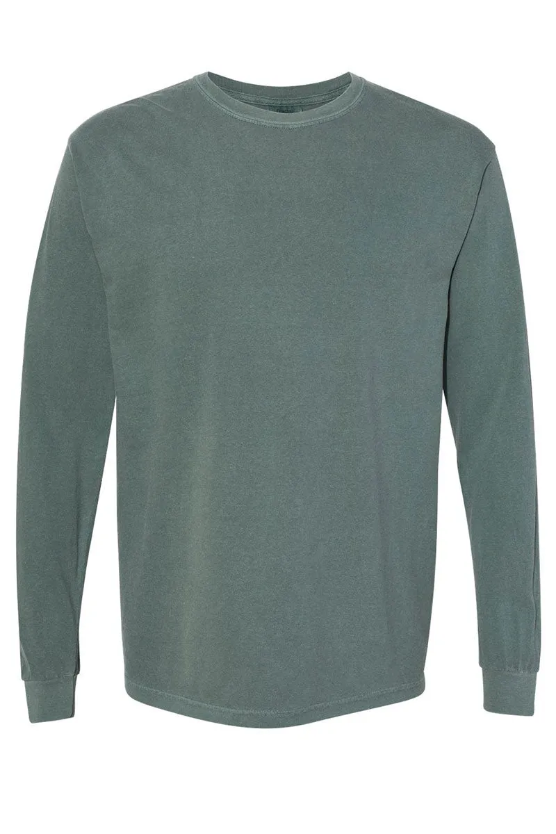 Merry And Bright Coquette Bow Comfort Colors Heavyweight Long Sleeve T-Shirt