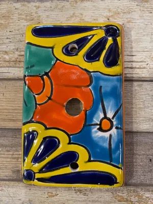 Mexican Talavera Cable Switch Plates TCSP001