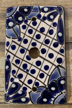 Mexican Talavera Cable Switch Plates TCSP017