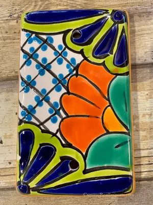 Mexican Talavera Pottery Blank Switch Plate TBSP009