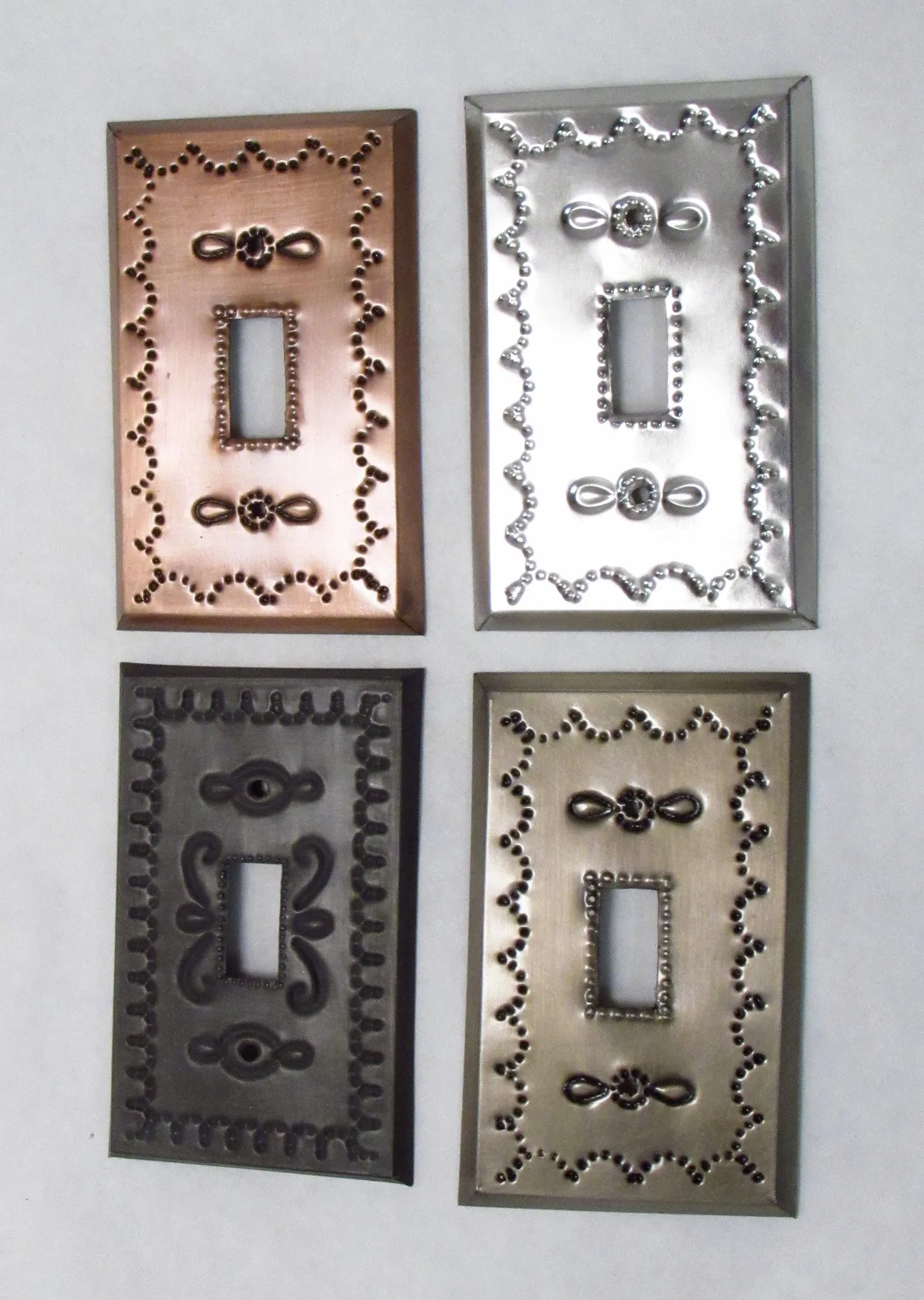 Mexican Tin Single Toggle Switch Plate Covers
