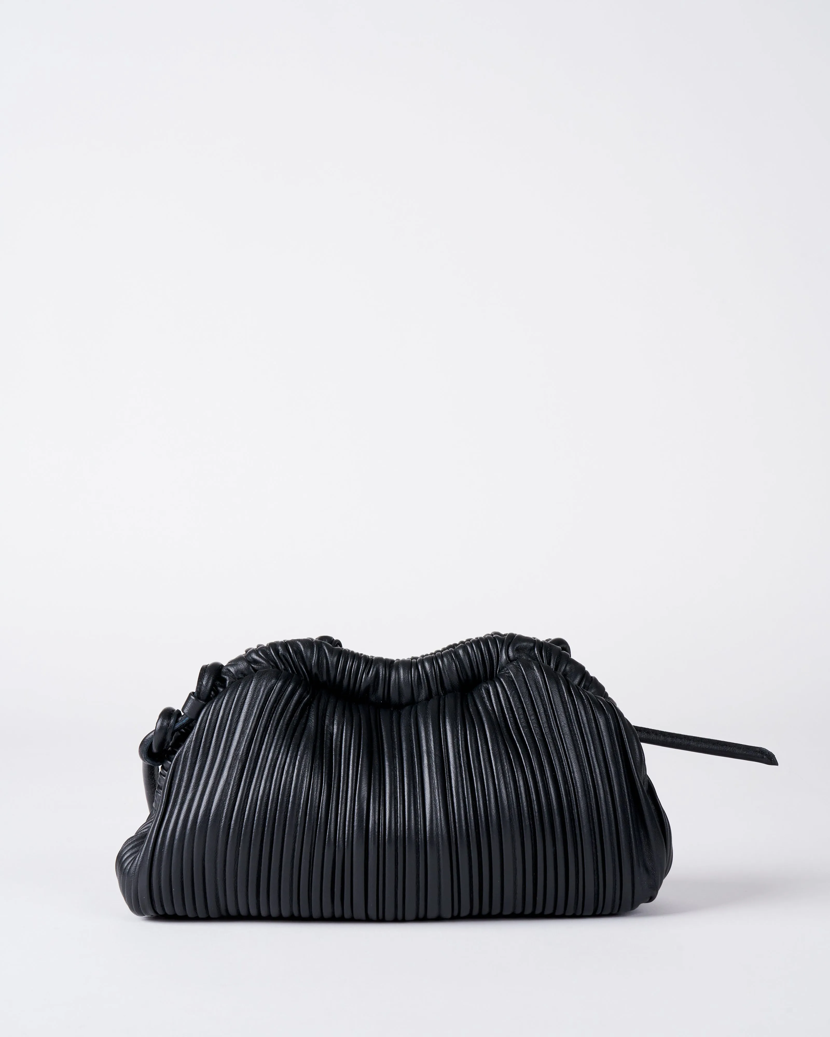 mini cloud clutch - black