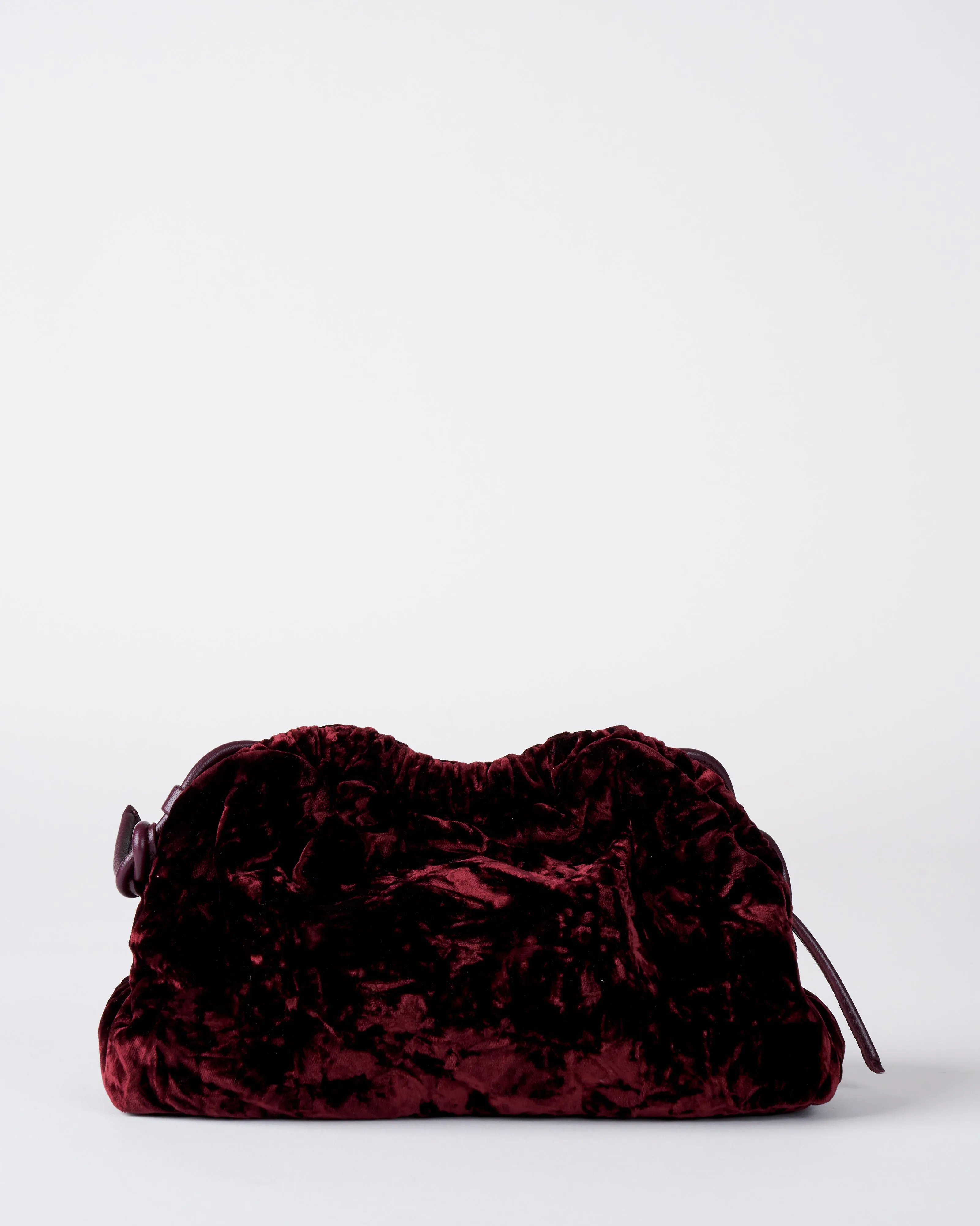 mini cloud clutch - plum