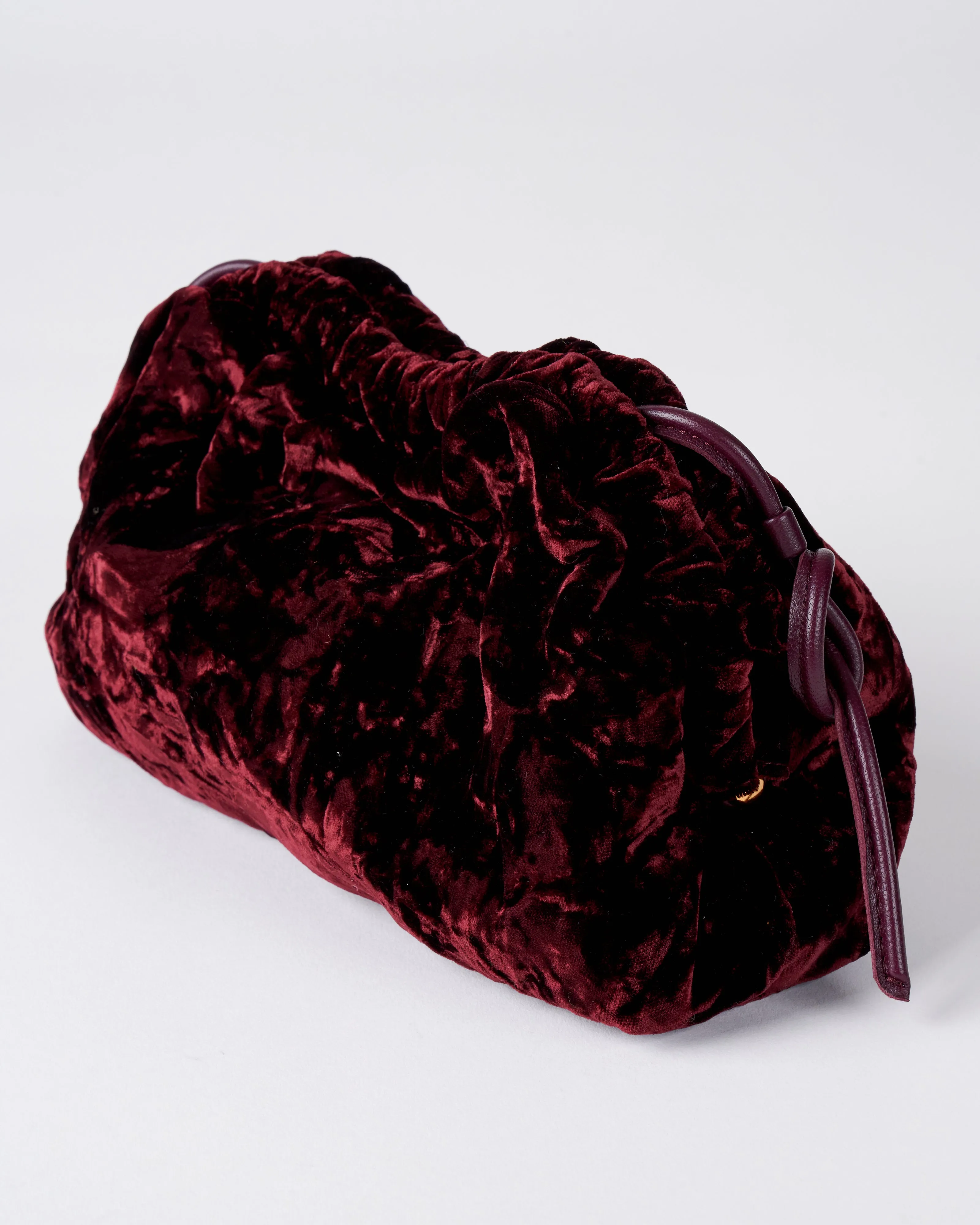 mini cloud clutch - plum