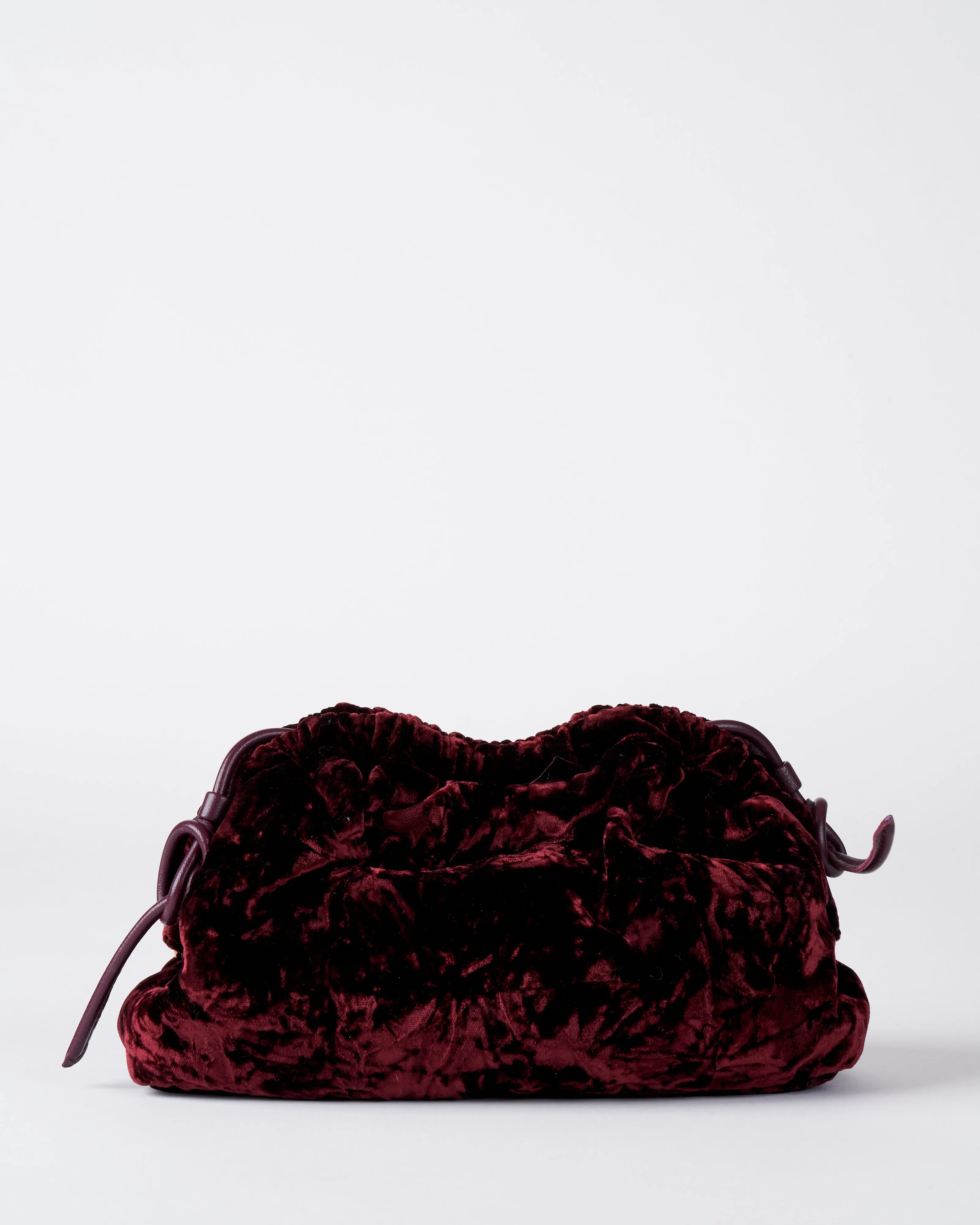 mini cloud clutch - plum