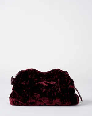 mini cloud clutch - plum