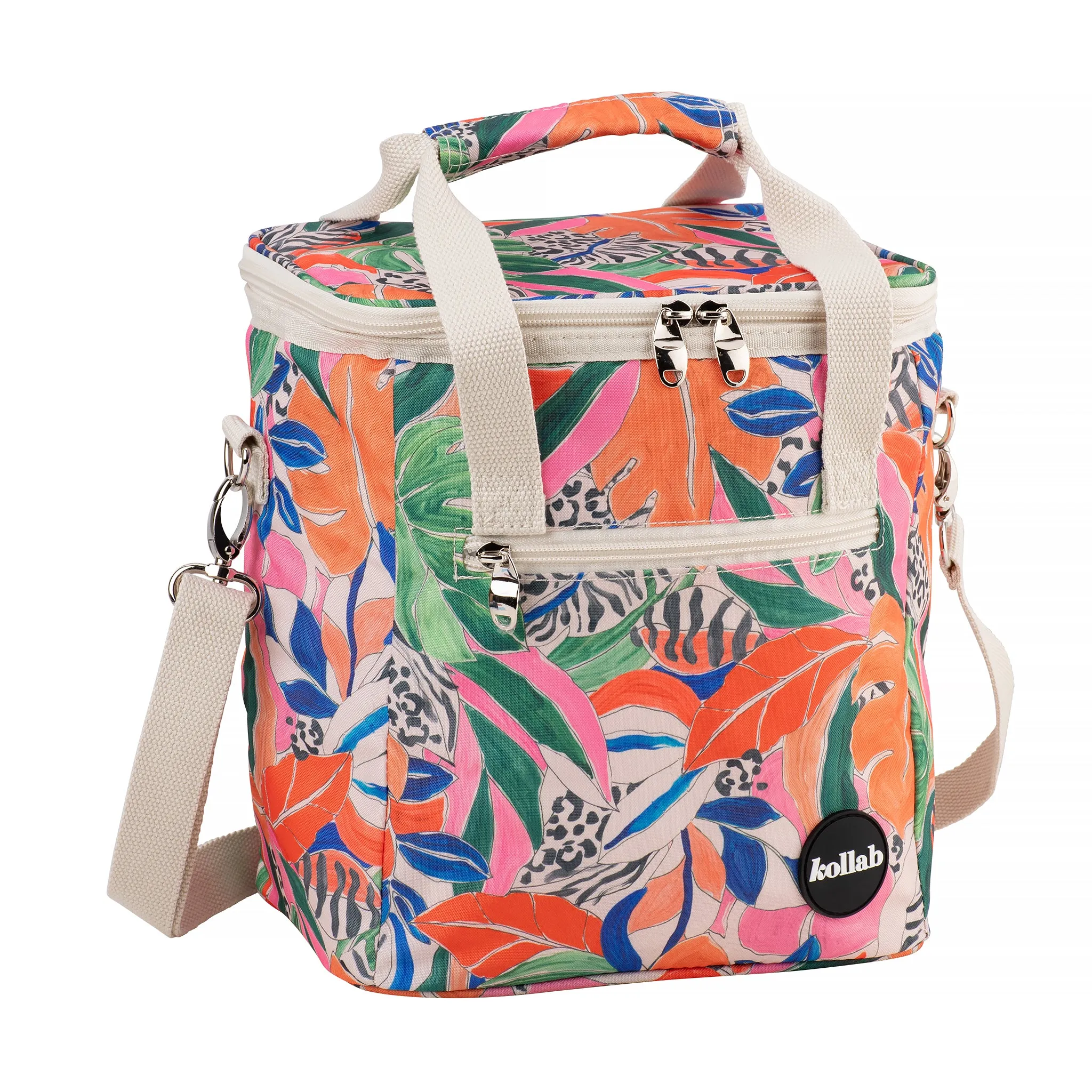 Mini Cooler Leopard Tropics