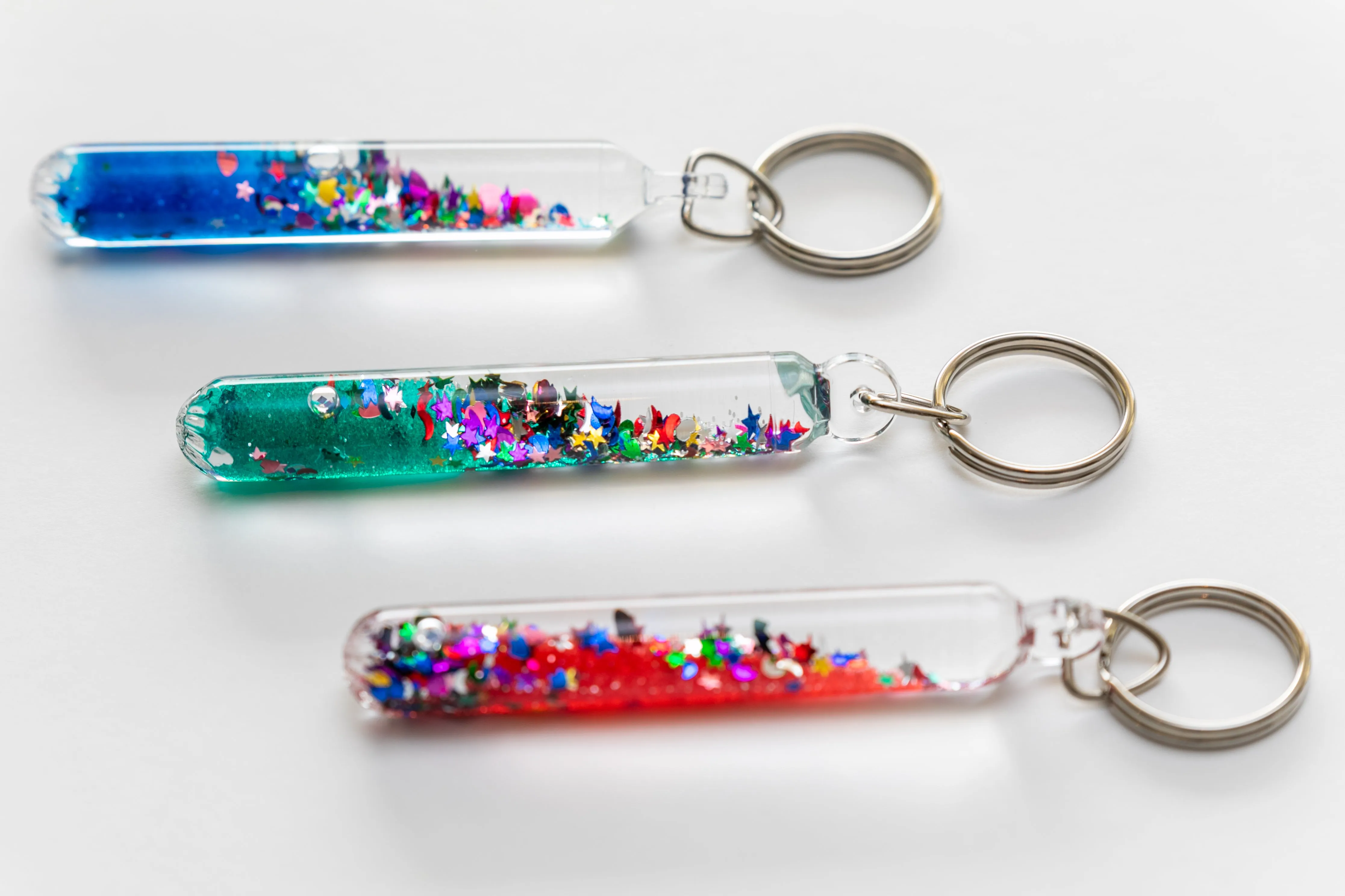 Mini Keychain Glitter Wand
