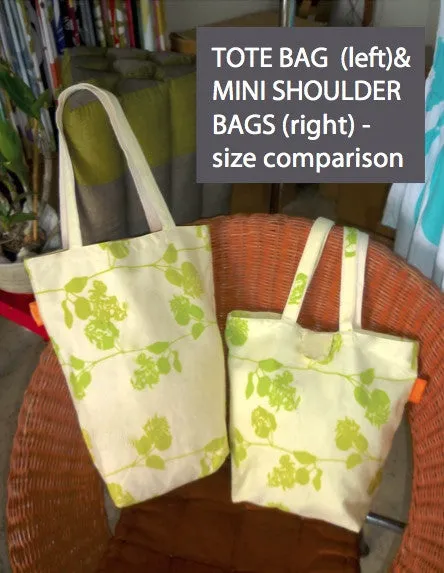 MINI TOTE BAG - NETIVE HAWAIIAN FLOWER NUKU I'WI