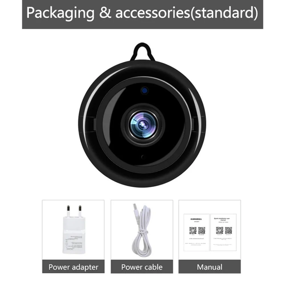 Mini Wireless WIFI IP Camera Smart Home Security Small Camera