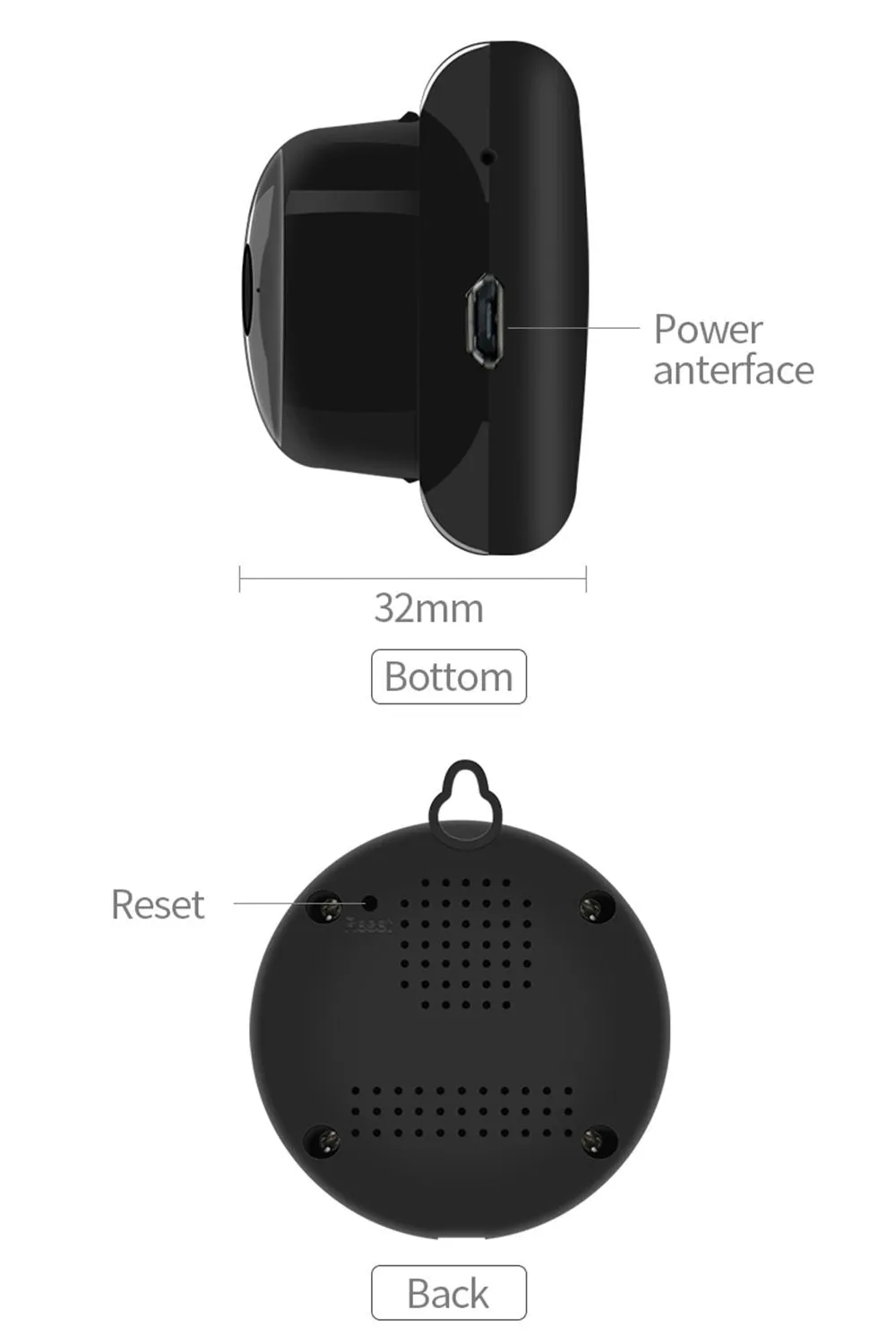 Mini Wireless WIFI IP Camera Smart Home Security Small Camera