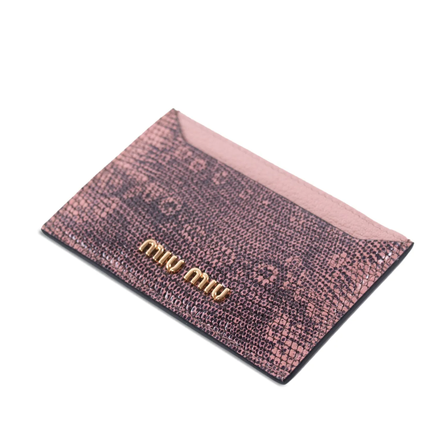 Miu Miu Lizard Card Holder