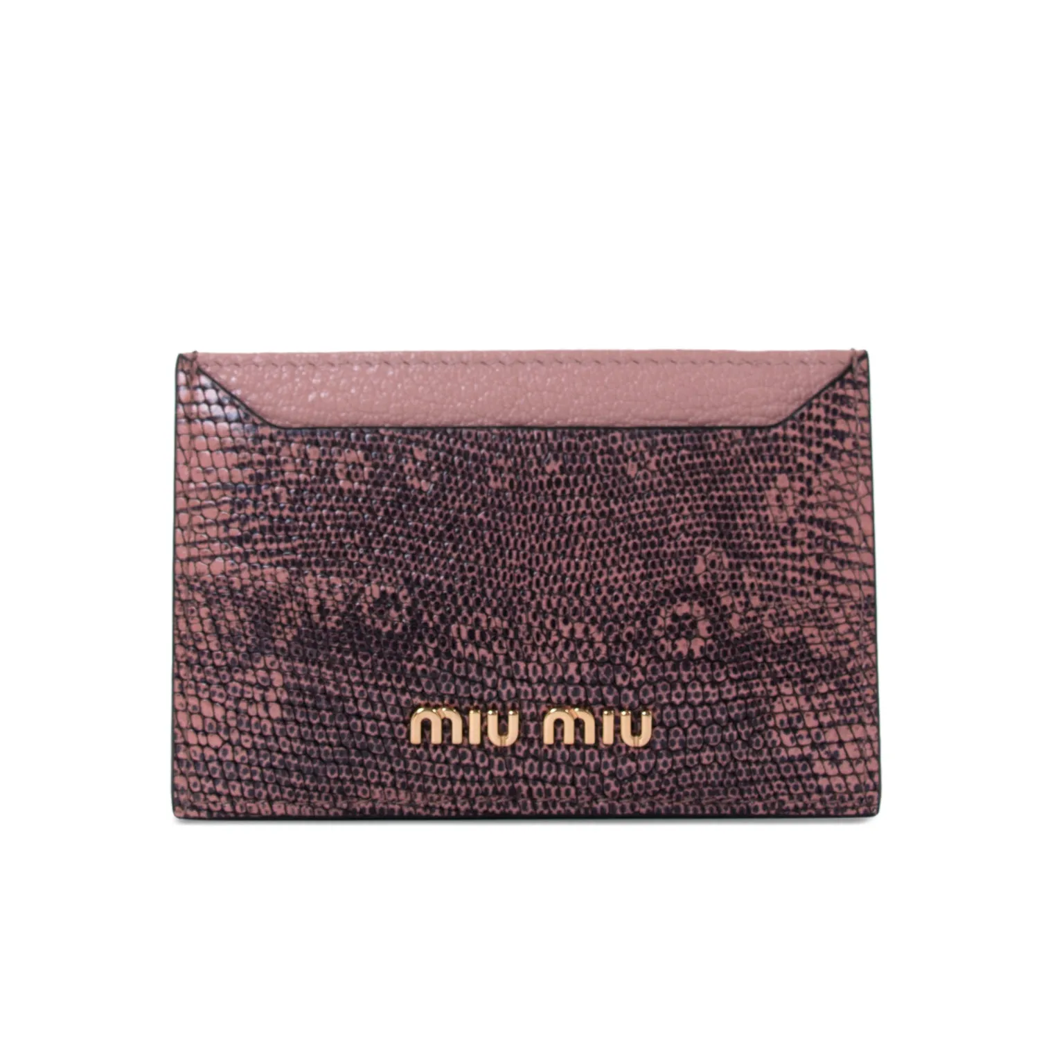 Miu Miu Lizard Card Holder