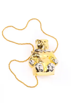 Mixed Metal Teddy Bear Bag