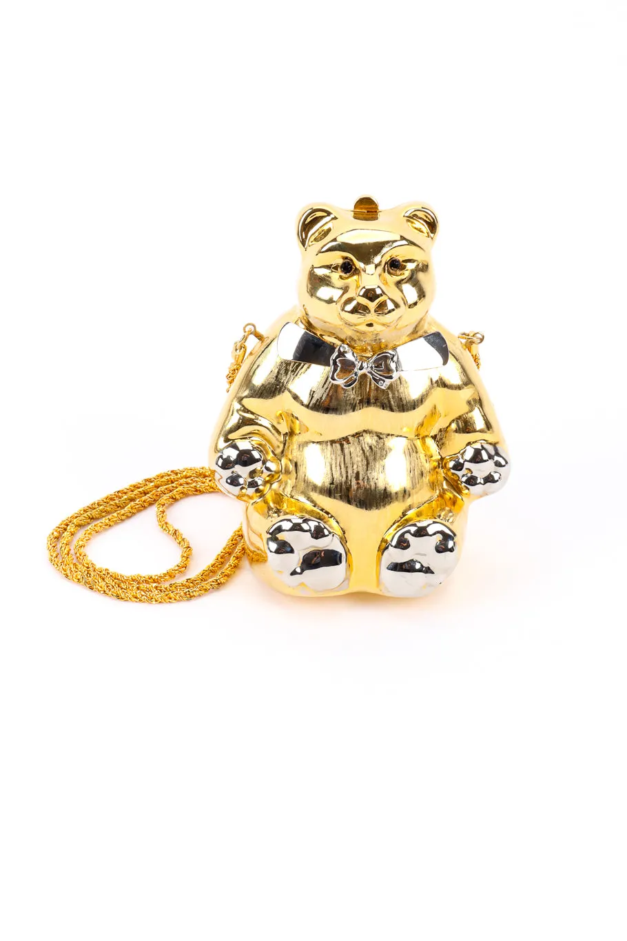 Mixed Metal Teddy Bear Bag