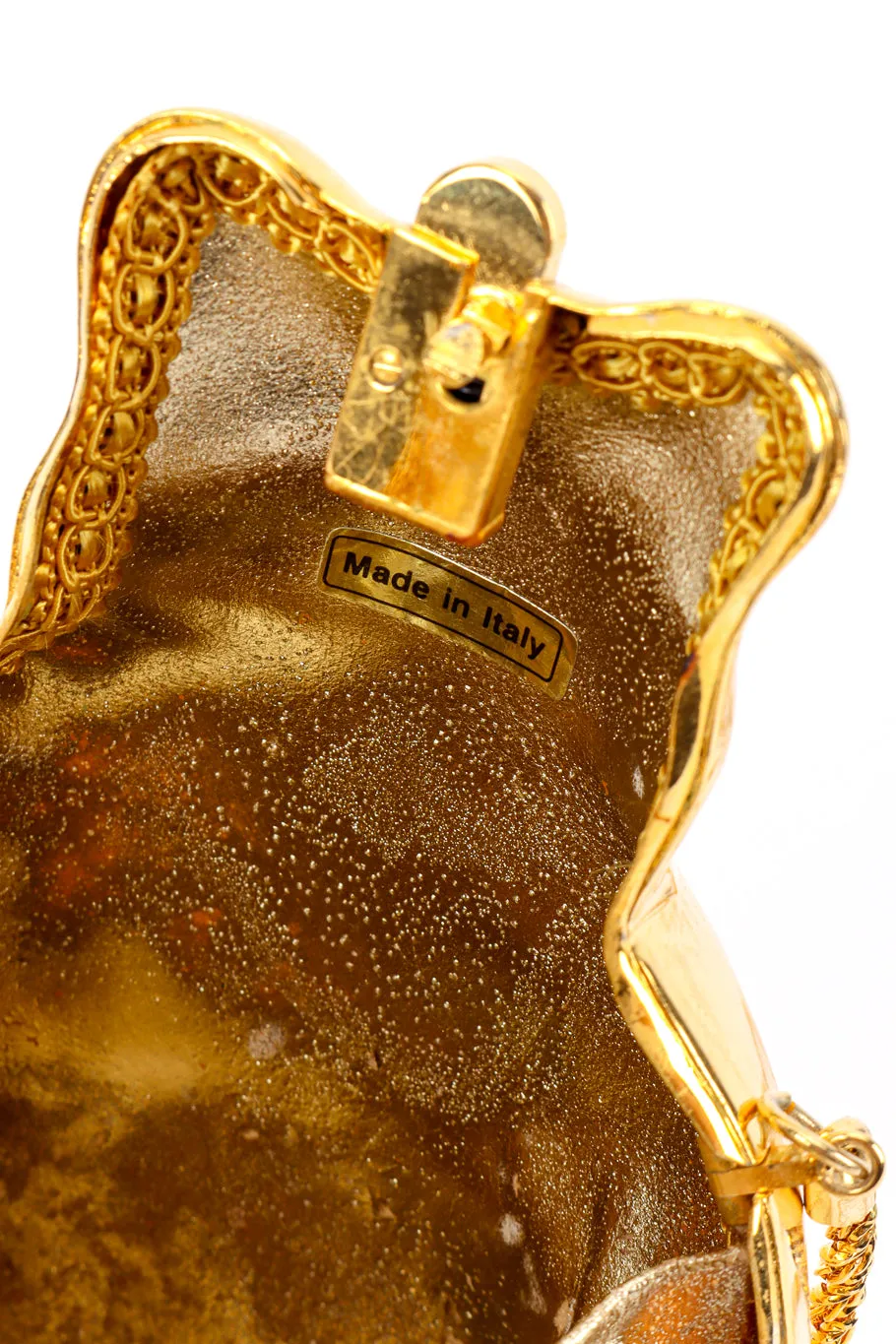 Mixed Metal Teddy Bear Bag