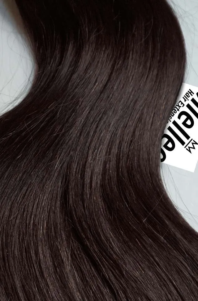 Mocha Brown 8 Piece Clip Ins - Wavy Hair