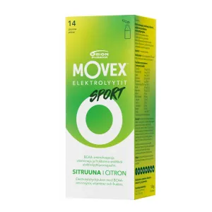 MOVEX Elektrolyyttijuomajauhe sport sitruunanmakuinen annospussi