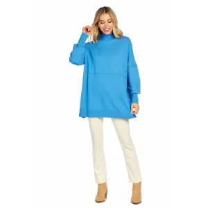 Mud Pie Rivers Mockneck Sweater - Blue