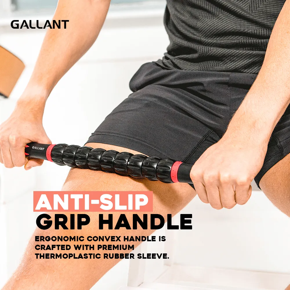 Muscle Roller Stick Black & Red - Massage Roller Stick