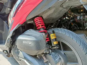MUTARRU INVERTED SHOCK WITH TANK 330MM FOR CLICK (RED)