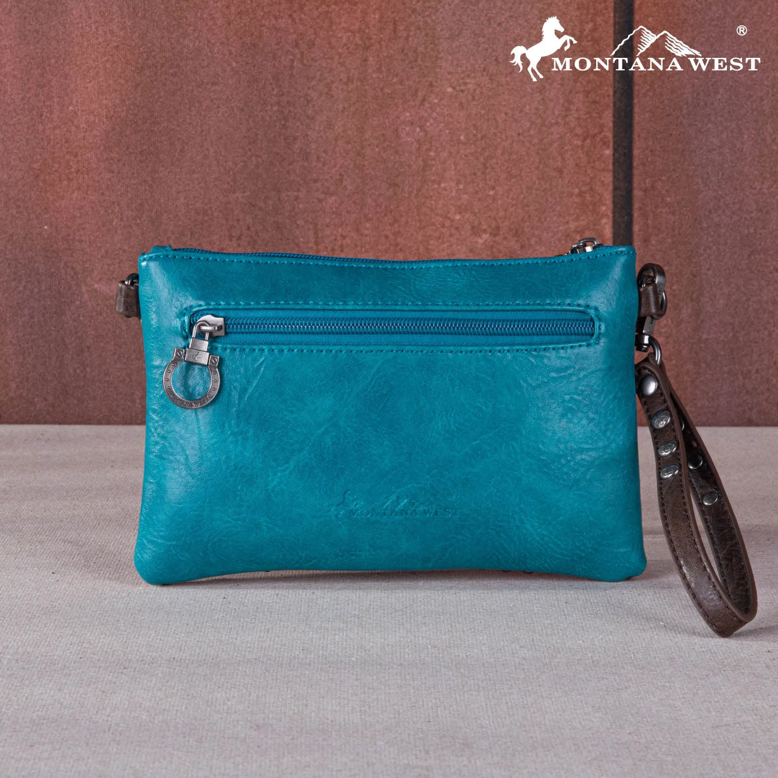 MW1269-181 Montana West  Embroidered Scroll Cut-out Collection Clutch/Crossbody
