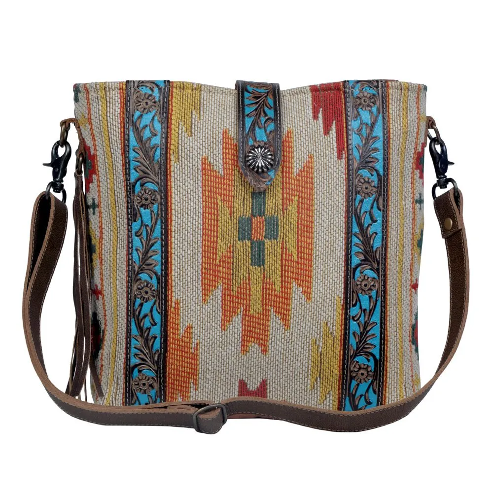 Myra Bag Beaming & Bright Hand-Tooled Bag
