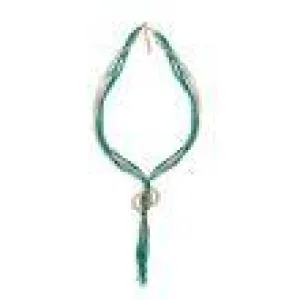 Myra Bag Green Strings Necklace