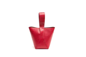 Nº49 Cross Handle Bucket - Rouge Croc