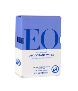 Natural Deodorant Wipes Lavender Case Pack of 12