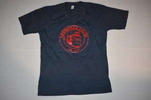 Navy Blue/ Red V-Neck