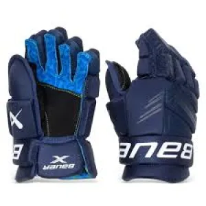 New Bauer X Size 11" Navy Ice Hockey Gloves