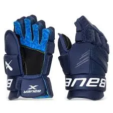 New Bauer X Size 11" Navy Ice Hockey Gloves