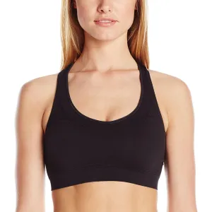 New Sport Women's Seamless Racerback Sports Bra, Black, Sz S!