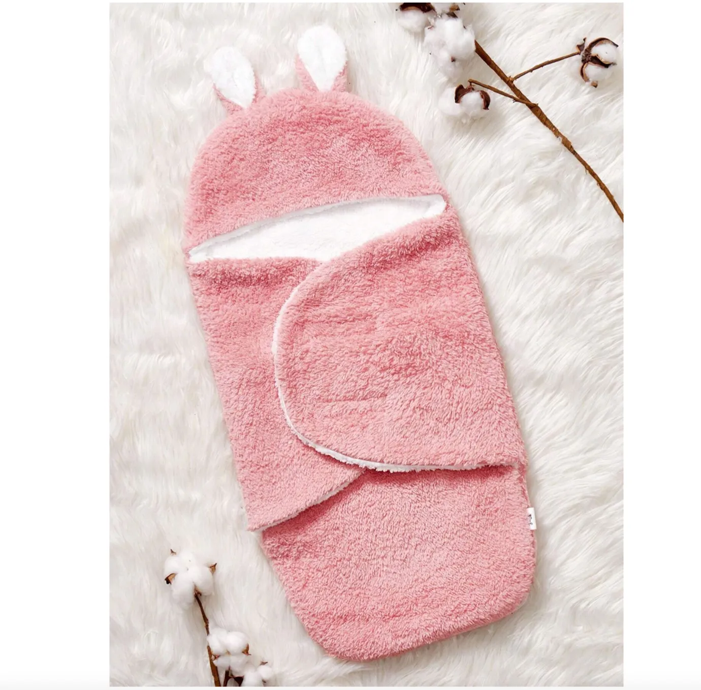 Newborn Baby Double-layered Flannel Swaddle